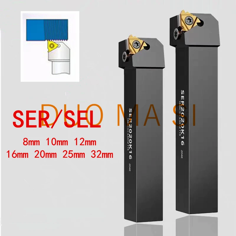 SEL External Thread Turning Tool SER1010H11 SER1212H06 SER1616H16 SER2020K16 SER2020K22 2525M22 Cnc Holder Lathe Cutter Shank
