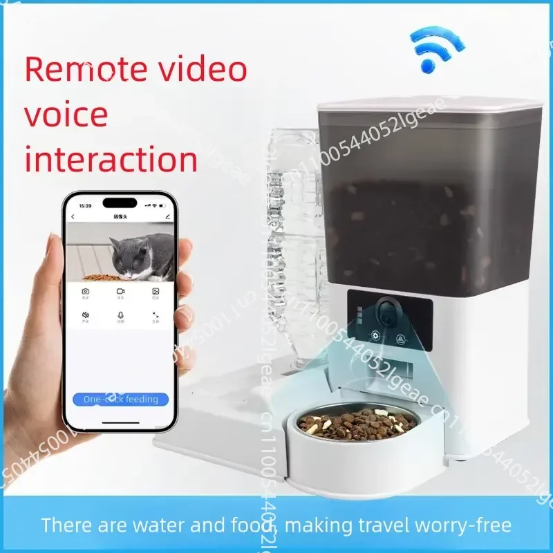 Factory Custom Elevated Dog and Cat Food Smart Bowl Wholesale Smart Automatic Pet Feeder with Camera Application Remote