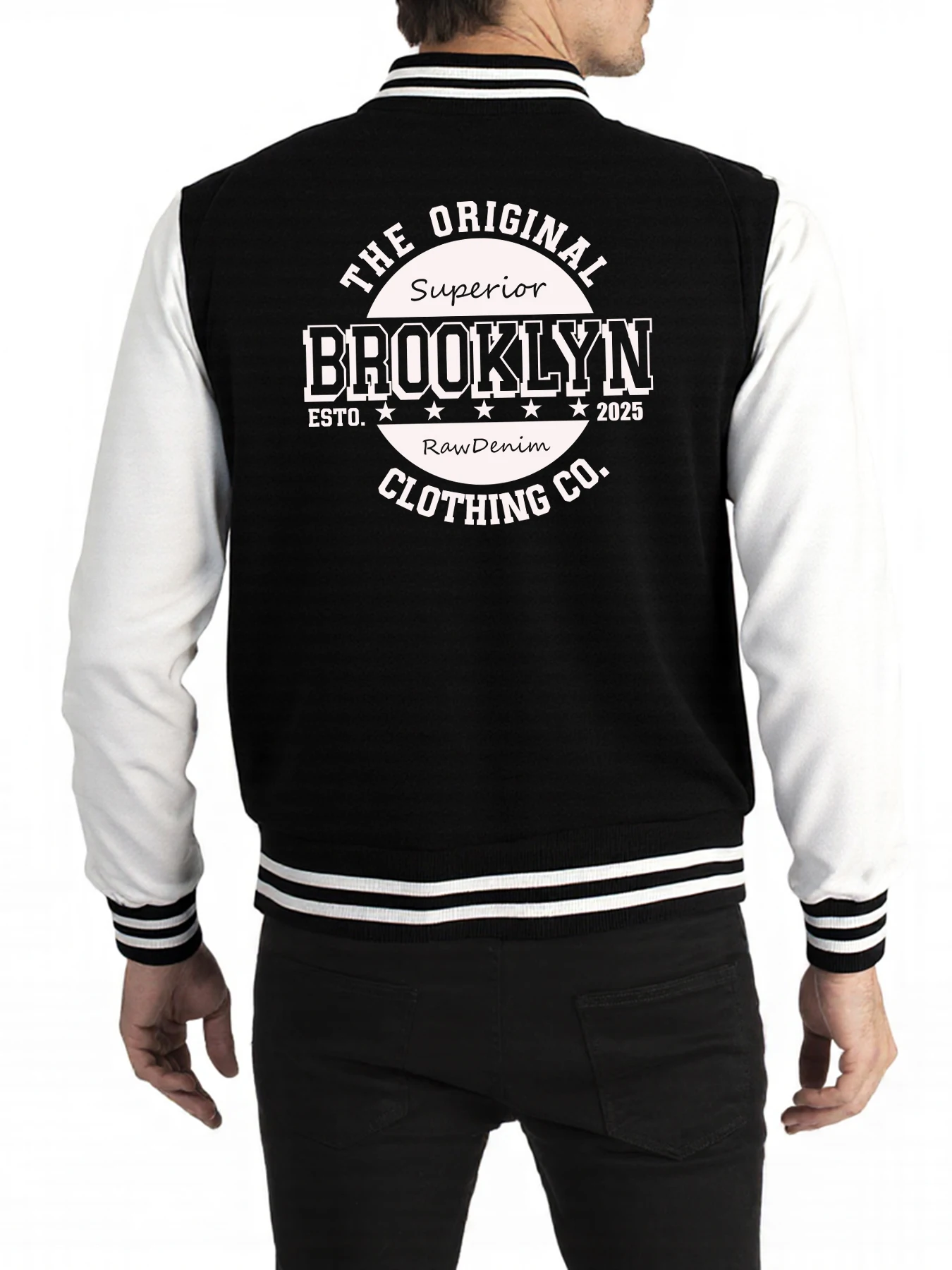 

The Original Brooklyn Clothing Printed Clothes Men Funny Casual Streetwear Autumn Jackets Fleece Basics Unisex Baseball Jersey