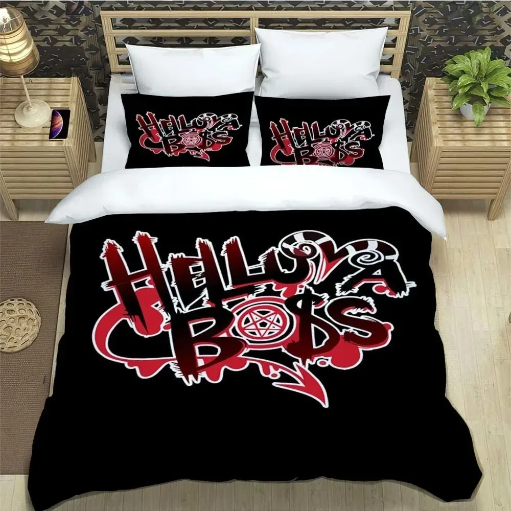 Helluva-Boss Cartoon Bedding Sets exquisite bed supplies set duvet cover bed comforter set bedding set luxury birthday gift