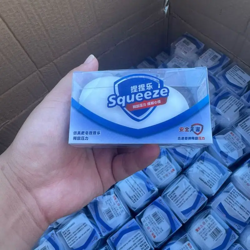 Crunchy Squishy Soap Slow Rebound Stress Relief Fidget Toy Soft Simulated Squeeze Anti Anxiety Decompression Relaxing Toys