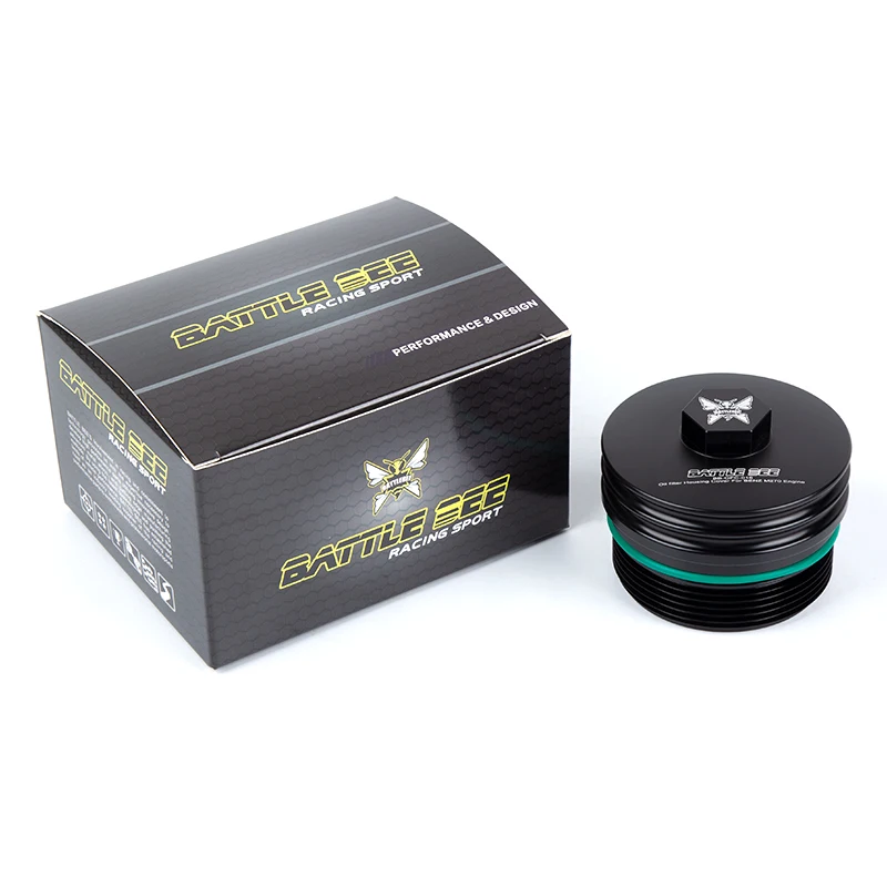 

Аксессуары для масляного радиатора BATTLE BEE: Корпус масляного фильтра для двигателей M270 M274, крышка из кованого алюминиевого сплава BB-OFC-016