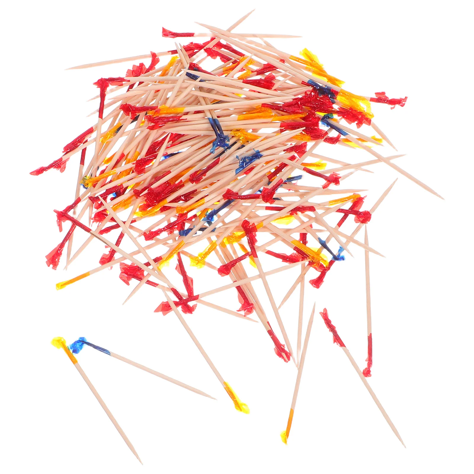 

2400Pcs Wooden Frill Toothpicks Disposable Cocktail Picks Fruit Skewers Party Food Sticks Appetizers Snack Picks