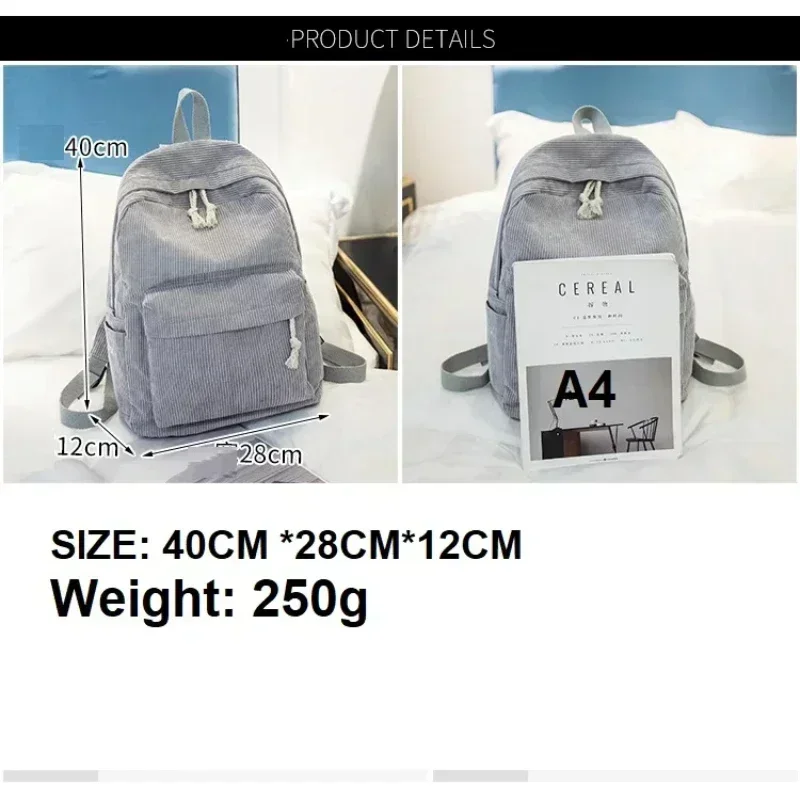 Personal isierte Ihren Namen Reh Cord Schule Rucksäcke einfachen Rucksack einfarbigen Vintage Laptop Reise rucksack für Mädchen