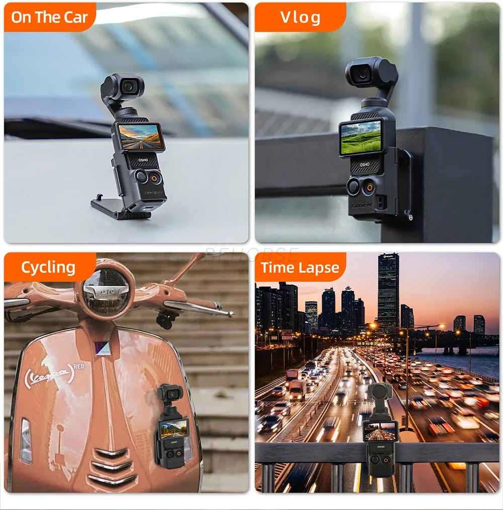 حامل مغناطيسي لجيب DJI Osmo 3 ، قاعدة قوس قابلة للتعديل ، Vlog للتصوير الخارجي ، سطح الطاولة ، ملحقات الكاميرا