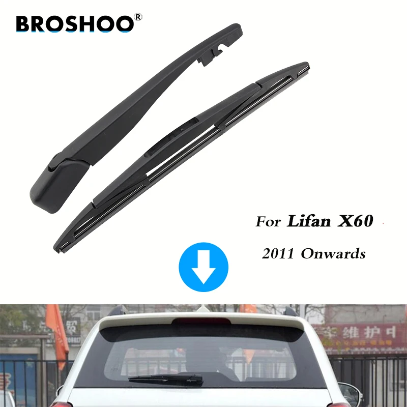 BROSHOO Car Rear Wiper Blades Back Windscreen Wiper Arm For Lifan X60 Hatchback (2011 Onwards) 305mm,Auto Accessorie Styling