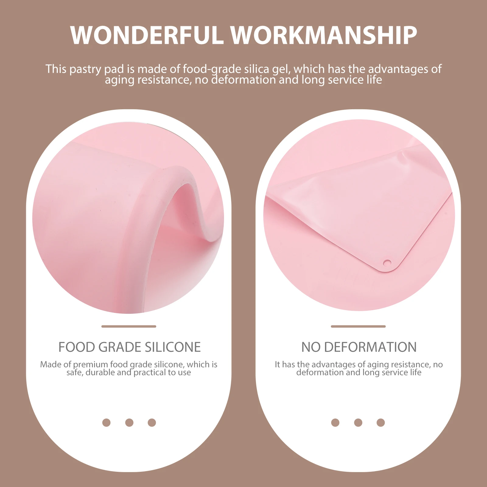 

Silicone Kneading Mat Reusable Pastry Dough Home Accessories Anti skid Kitchen Rolling Mats Baking Pan Non stick Easy Clean