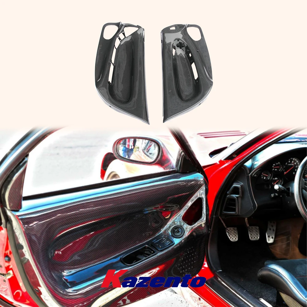 For Mazda RX7 RX-7 FD3S (RHD Only) Carbon Side Inner Door Card Panel Cover Pair