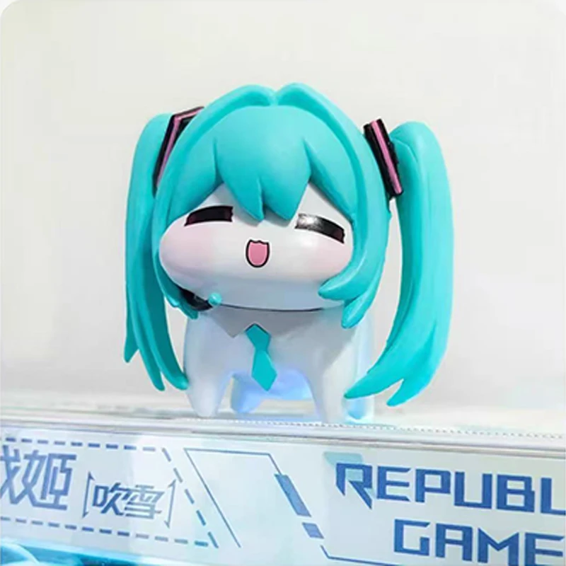 Hatsune miku dori figuras de ação anime kawaii pvc boneca figuras modelo dos desenhos animados ornamentos desktop console central do carro decoração