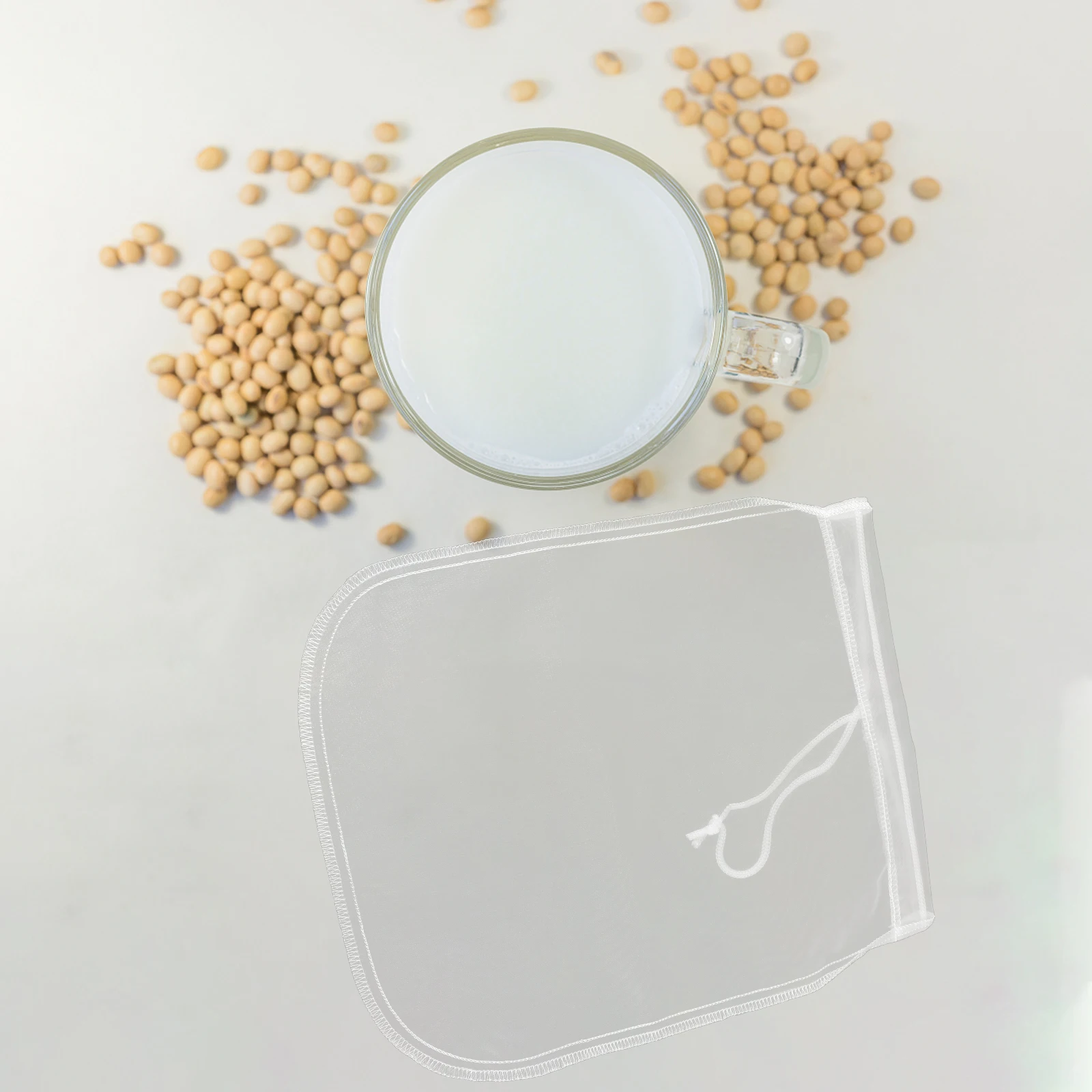 

4Pcs Reusable Nylon Filter Bags Small Light Easy Carry Mesh Bag For Juices Yogurt Almond Milk Strainer Pouch