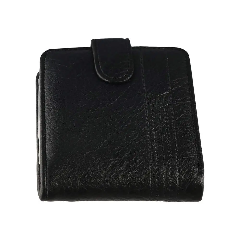 

PU Leather Two Fold Wallets Urban Recreational Style Solid Color Male Wallet Credit Card Case ID Badge Holder