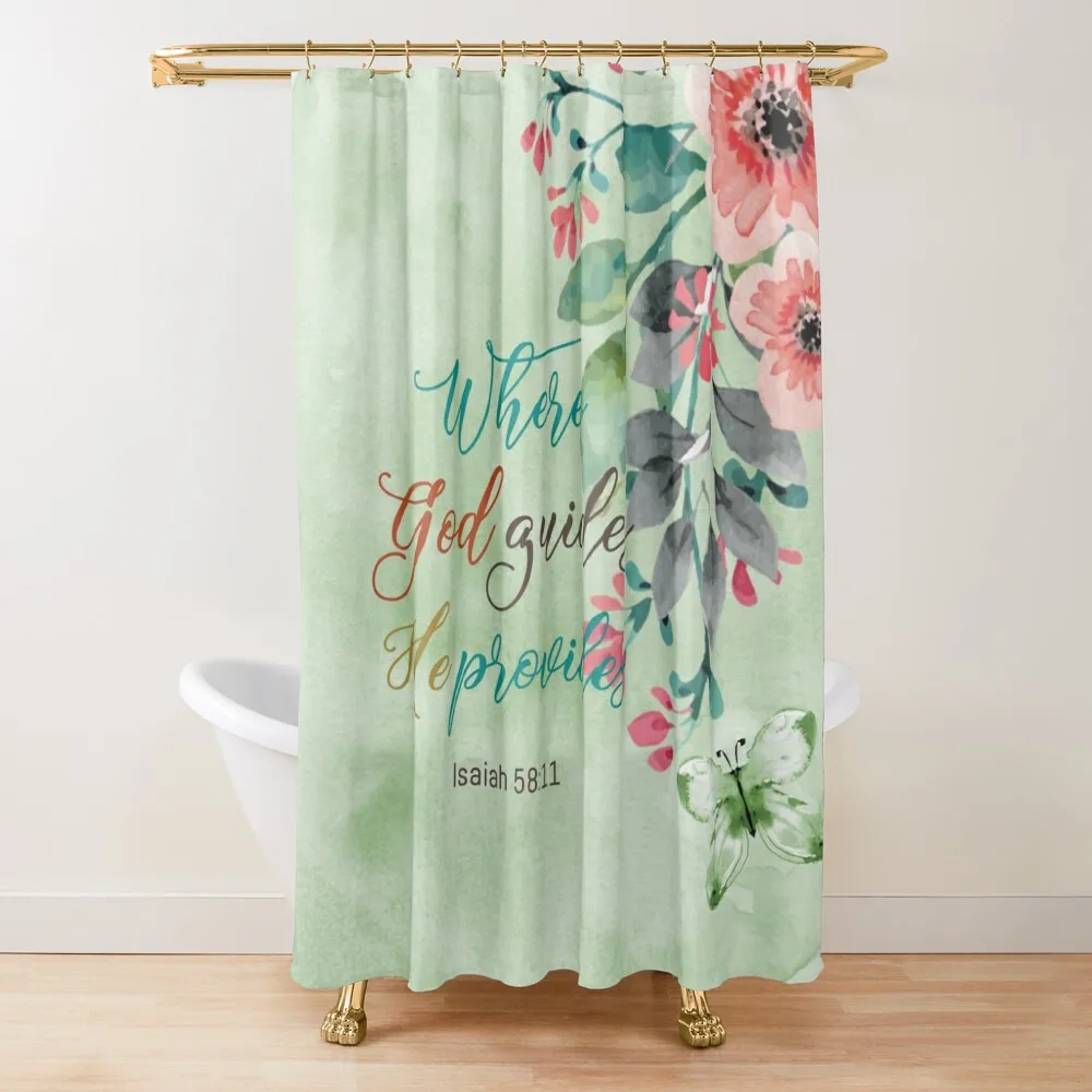 

Isaiah 58:11 Shower Curtain For Bathrooms Accessories For Shower And Services Curtain
