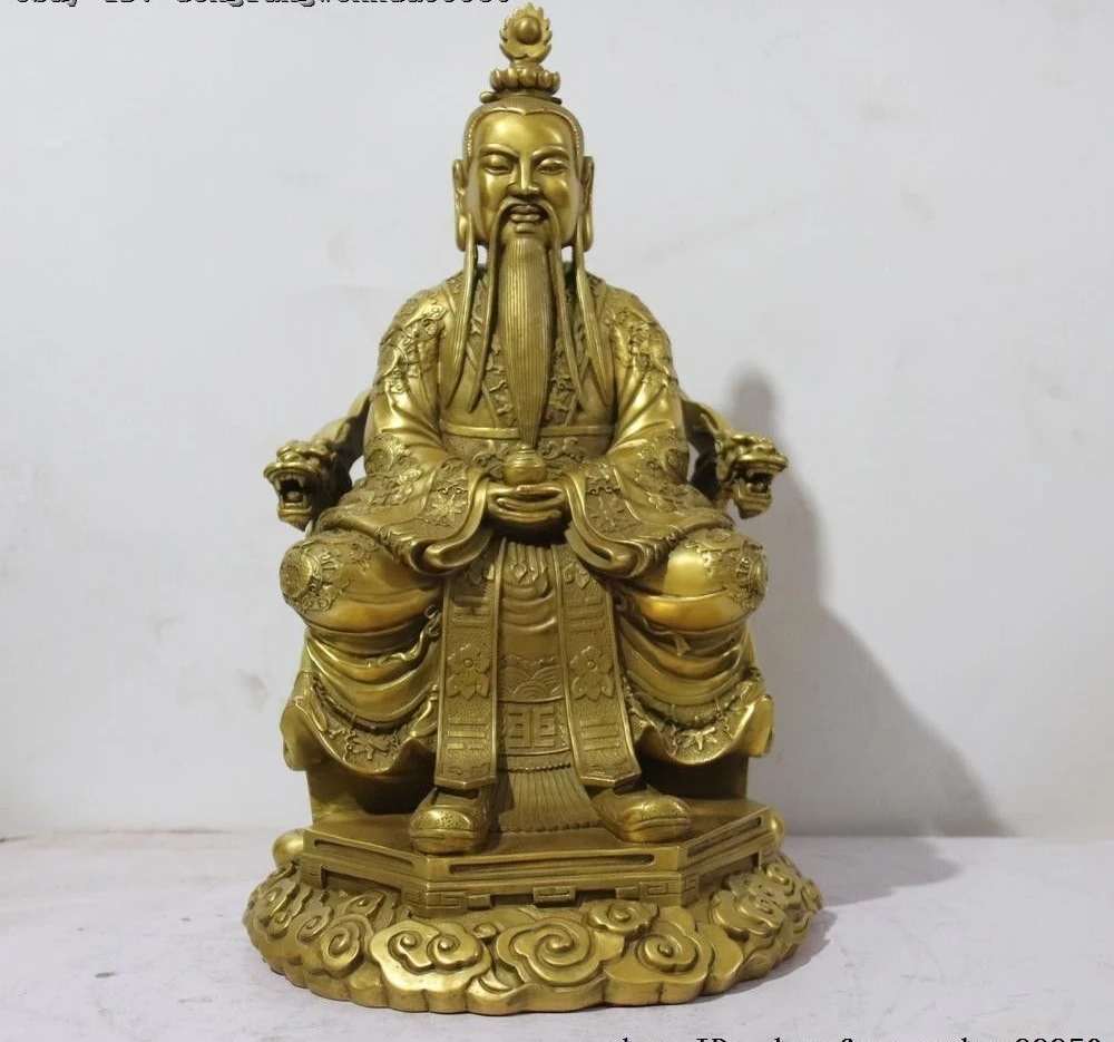 

Cina Indah Craftwork Kuningan Terkenal Taoisme Tai Shang Lao Jun Patung Buddha