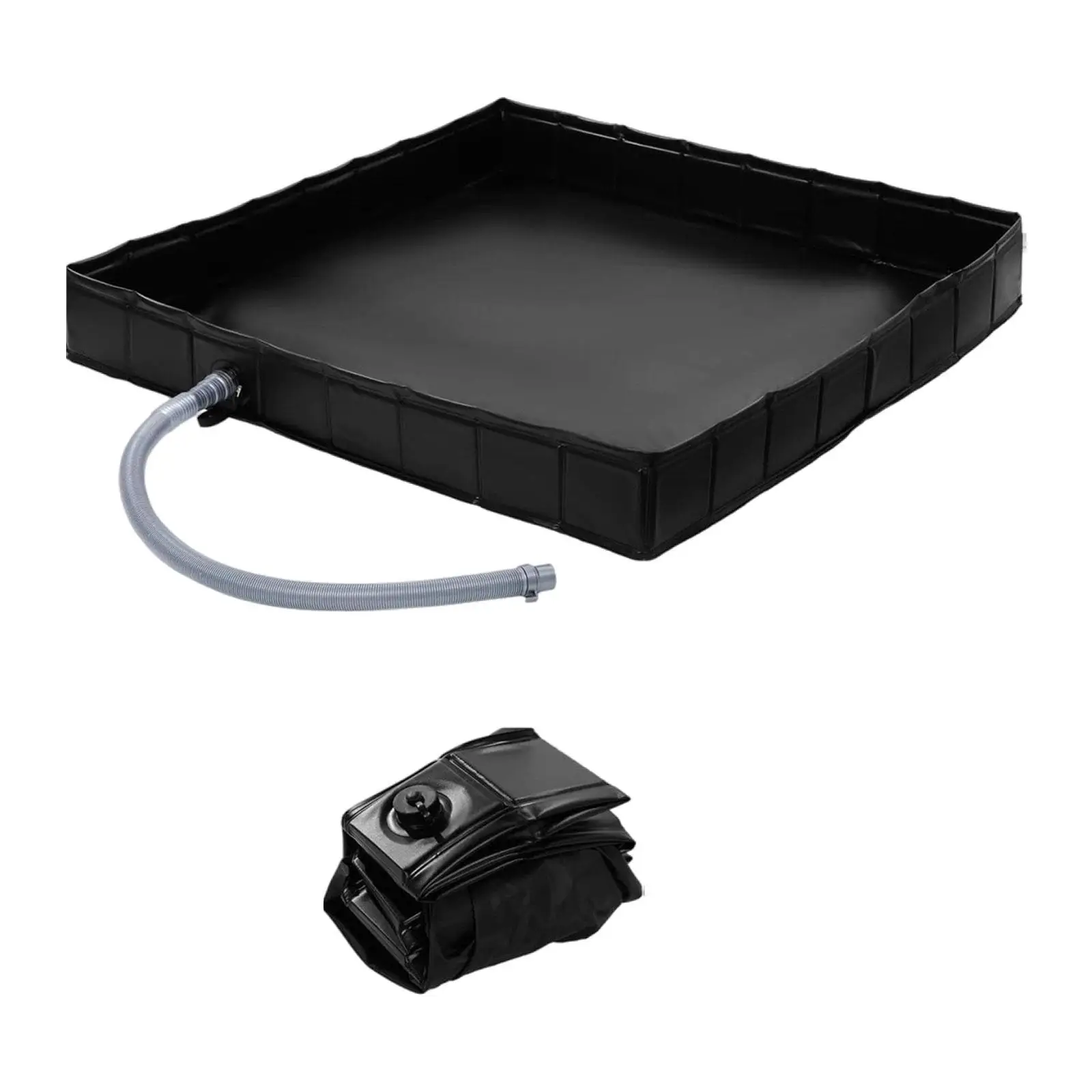 Camping Shower Base  Awning Base Portable Foldable Shower Pan With Drain Sunshade Canopy Base for Indoor Outdoor Tailgate Stal