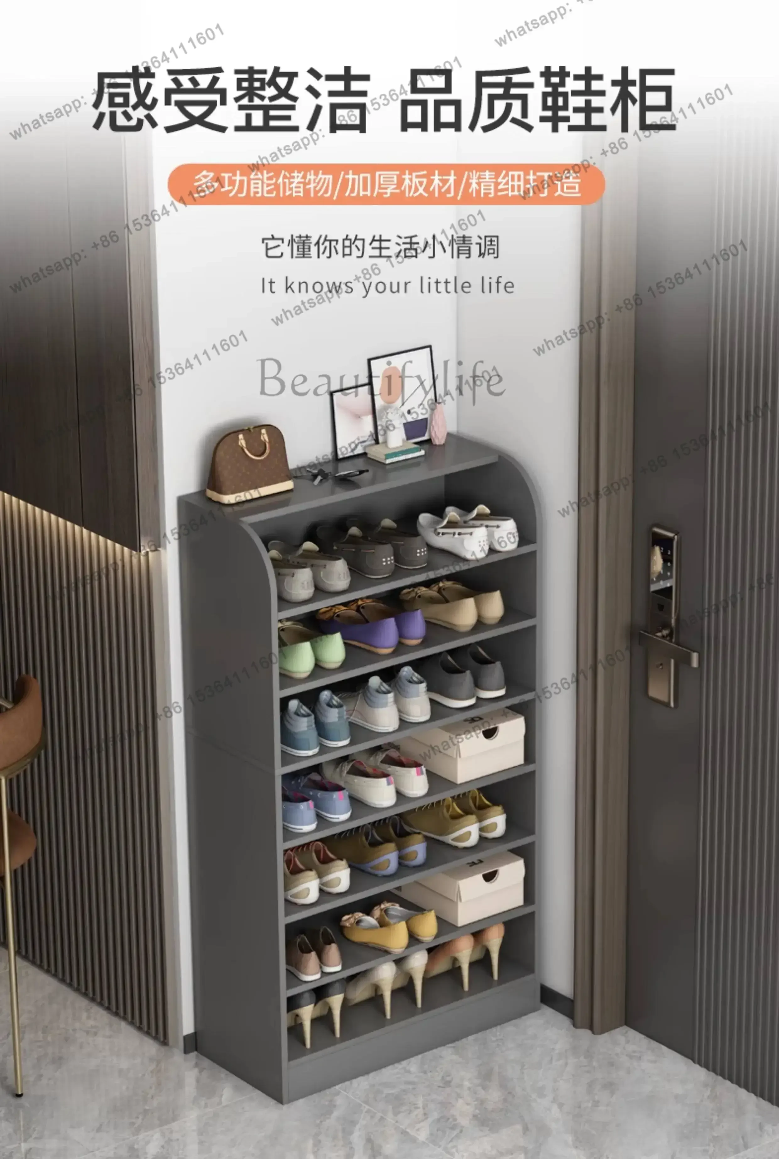 YJ Multi-layer household small shoe rack simple mini door shoe cabinet storage economical and space-saving shoe hanger furniture