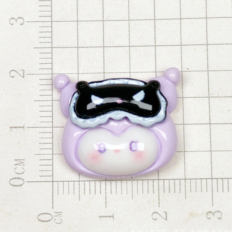 10Pcs Cartoon Resin Cute Cartoon Animal Kitten, rabbit, puppy Hairpin Pendant Scrapbook Craft Diy Miniature Ornament Accessories