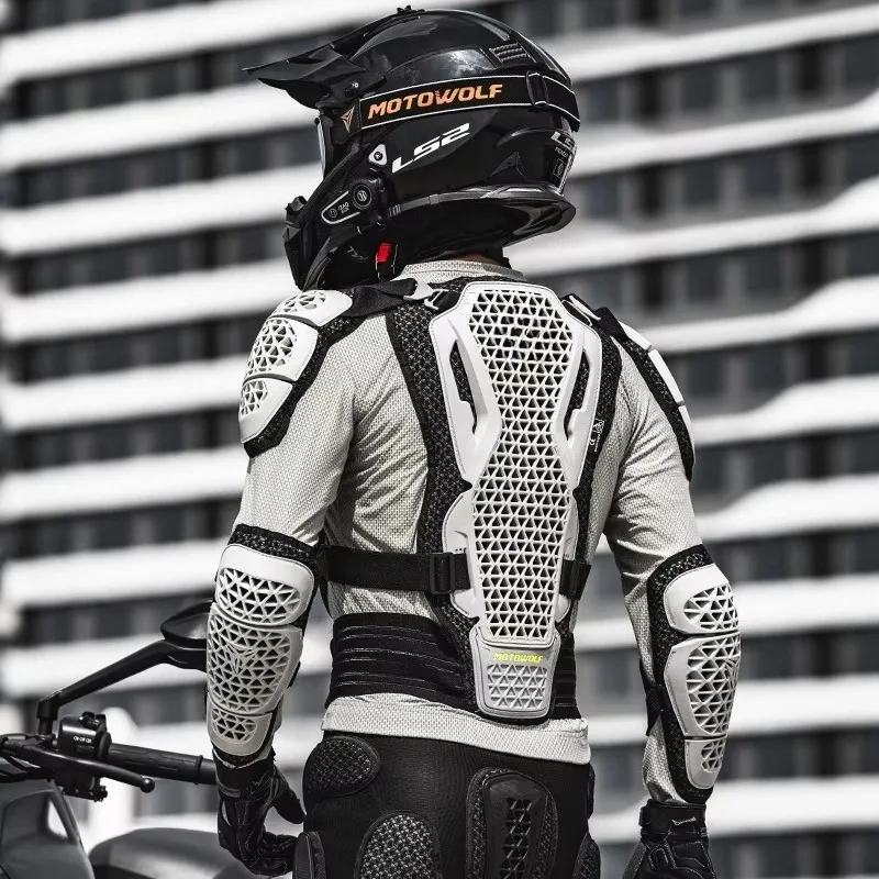 Motowolf Motorcycle Body Armor Jacket Men CE Approved Body Protector Impact Resistant Riding Gear for Motocross Off Road Street