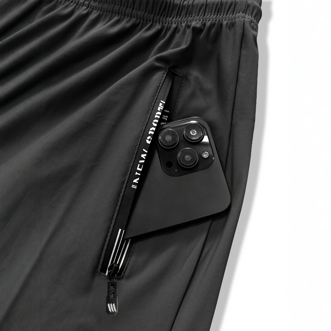 น้ําหนักเบาระบายความร้อนระบายอากาศสบายบุรุษกางเกงวอร์มผู้ชายกางเกงกีฬายาวสําหรับกีฬาออกกําลังกาย