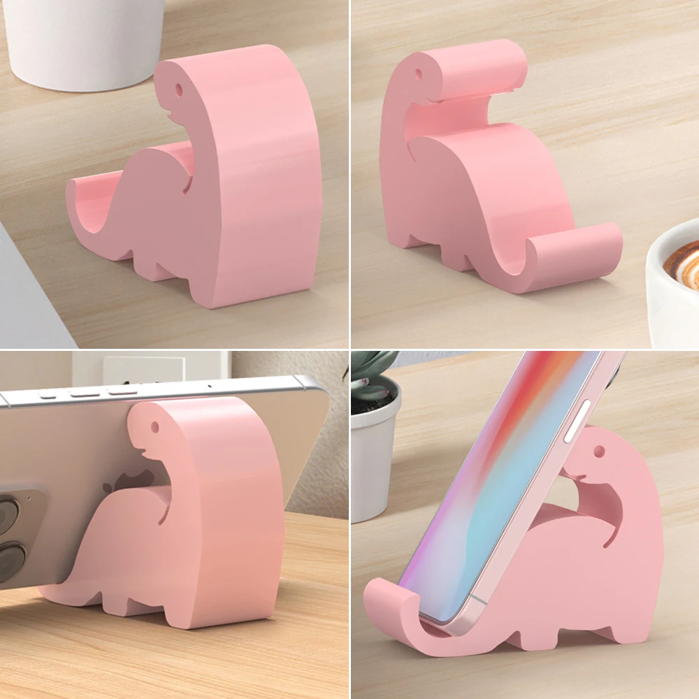 حامل هاتف ديناصور لطيف، مصنوع من البلاستيك، متين وليس من السهل كسر. مناسبة للمكاتب ومكاتب الكمبيوتر وما إلى ذلك.