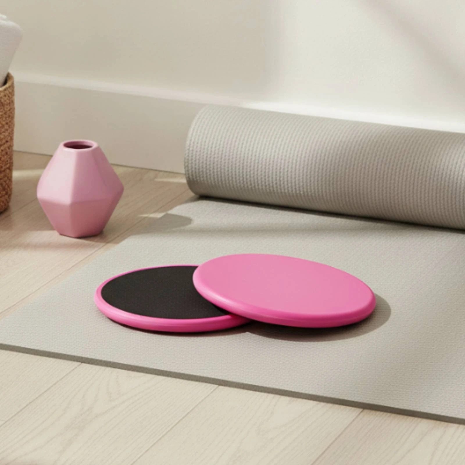 Disques de glisse pour exercices de base, durables, avec rembourrage en mousse, compacts et polyvalents