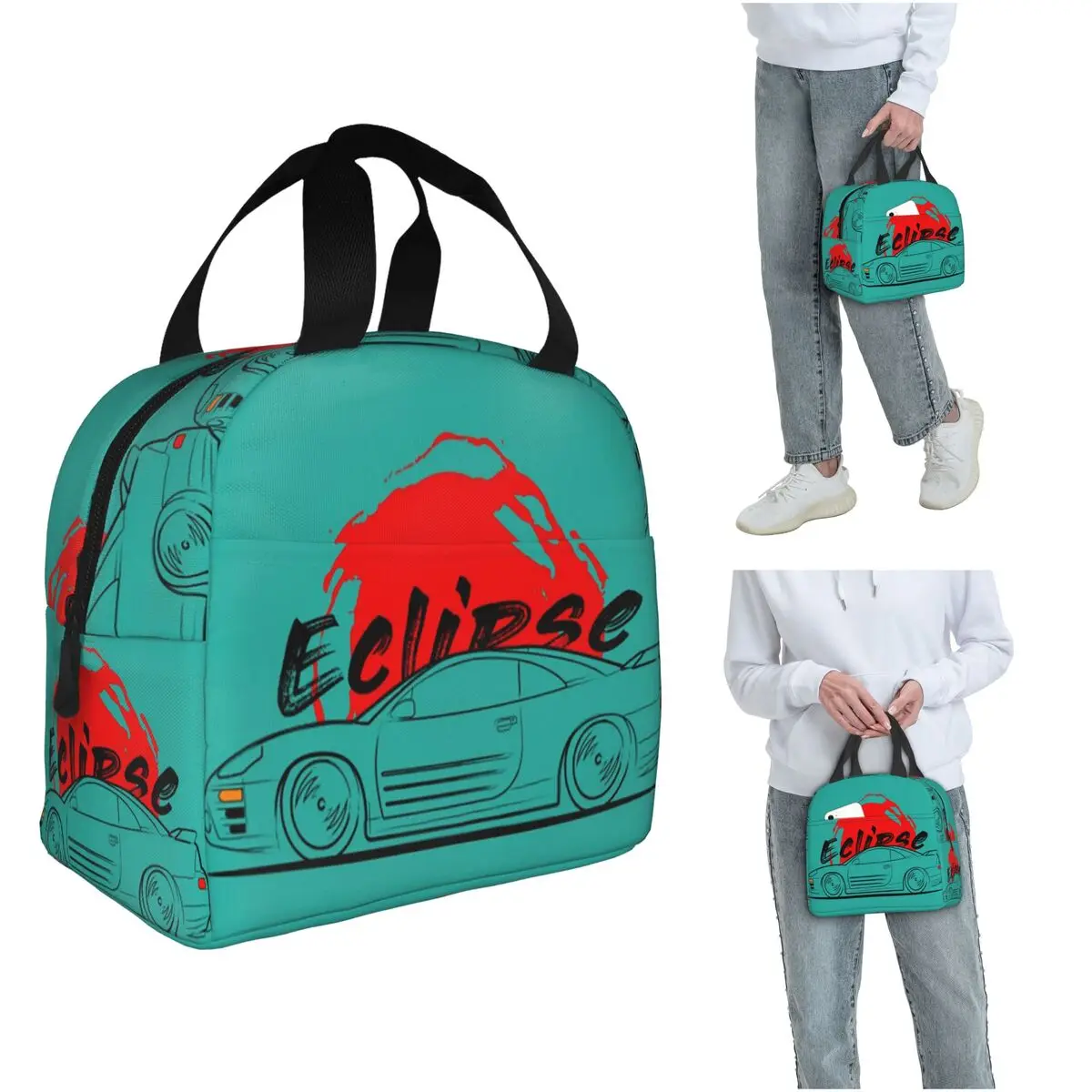 Eclipse 3 ECLIPSE Insulated Lunch Bag for Women Kids Portable Food Boxes Thermal Lunch Box Tote
