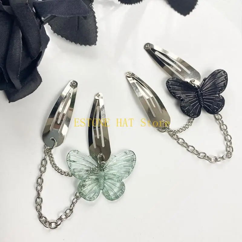 49mf-y2khairpin-butterflys-barrettes-hair-bangs-clip-y2kbobby-pins-y2khair-clip