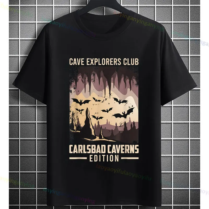 

Забавная футболка Explorer Club Edition Spelunker с рисунком из чистого хлопка с короткими рукавами и юмором, модная повседневная футболка, уличная одежда