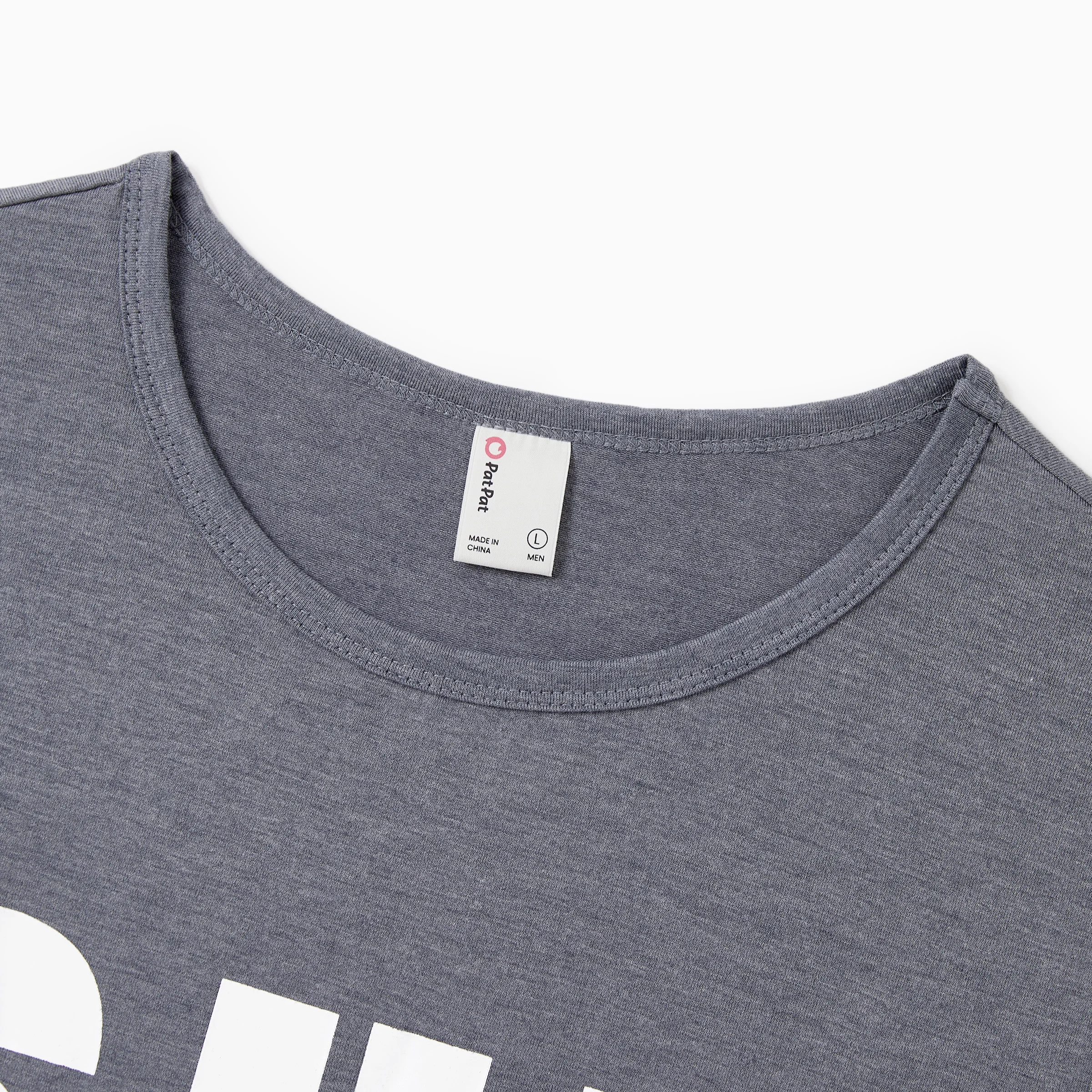 

PatPat Семейный комплект без рукавов или платья-майки с буквенным принтом