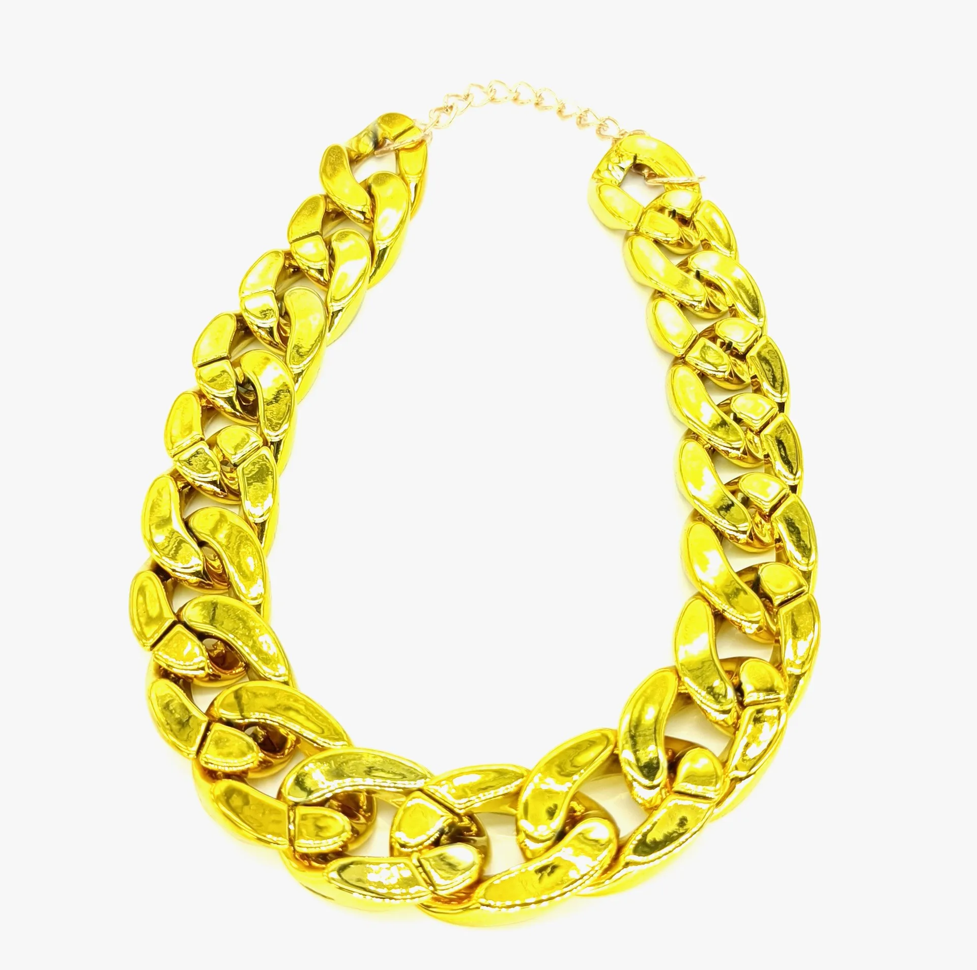 Haustier-Halskette, mittleres und kleines Hundehalsband, Schmuck, Hund Bully, Goldkette, Haustierzubehör – Detail 6