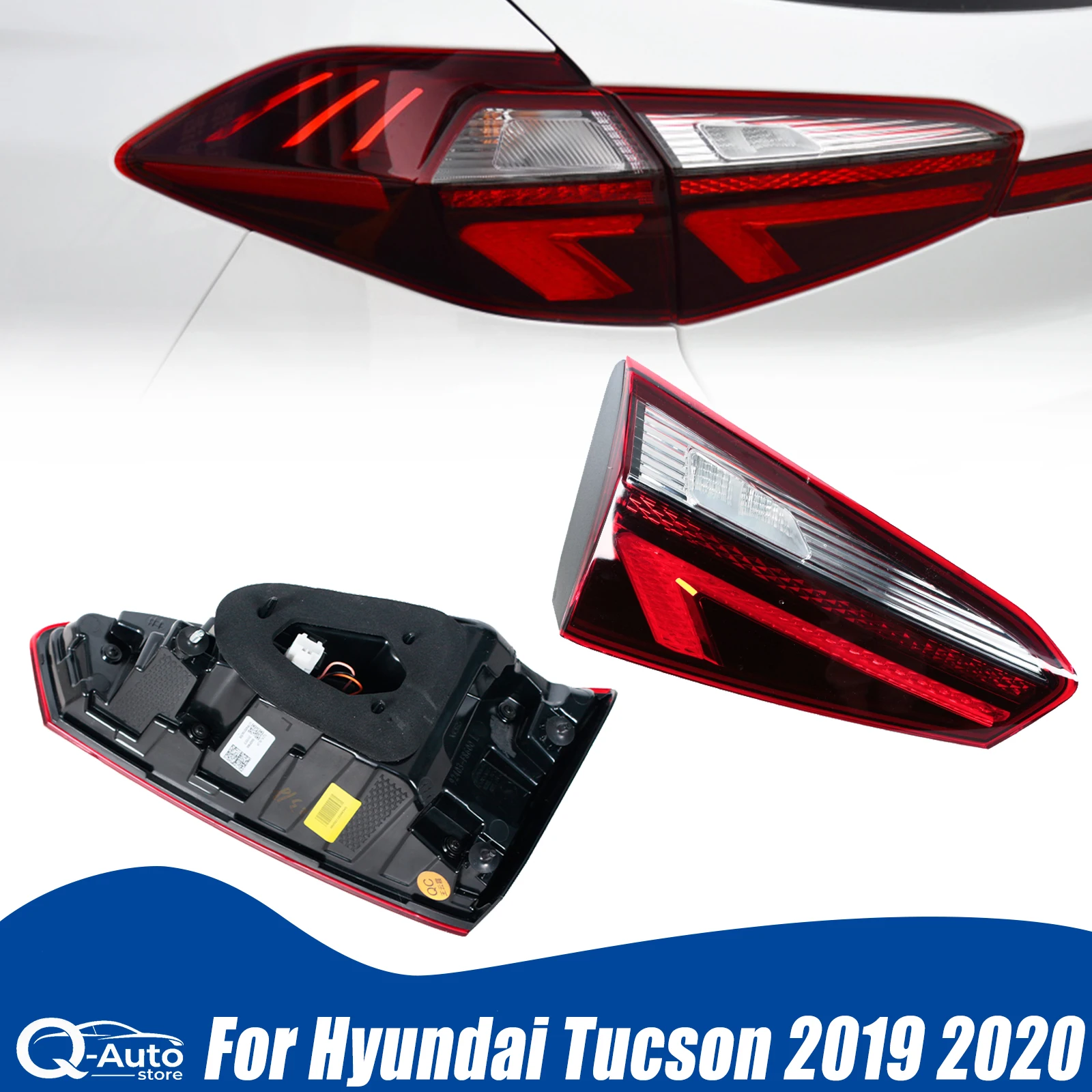 Car accessories For Hyundai Tucson 2019 2020 Car Outside tail light replacement cover Without bulb LED version