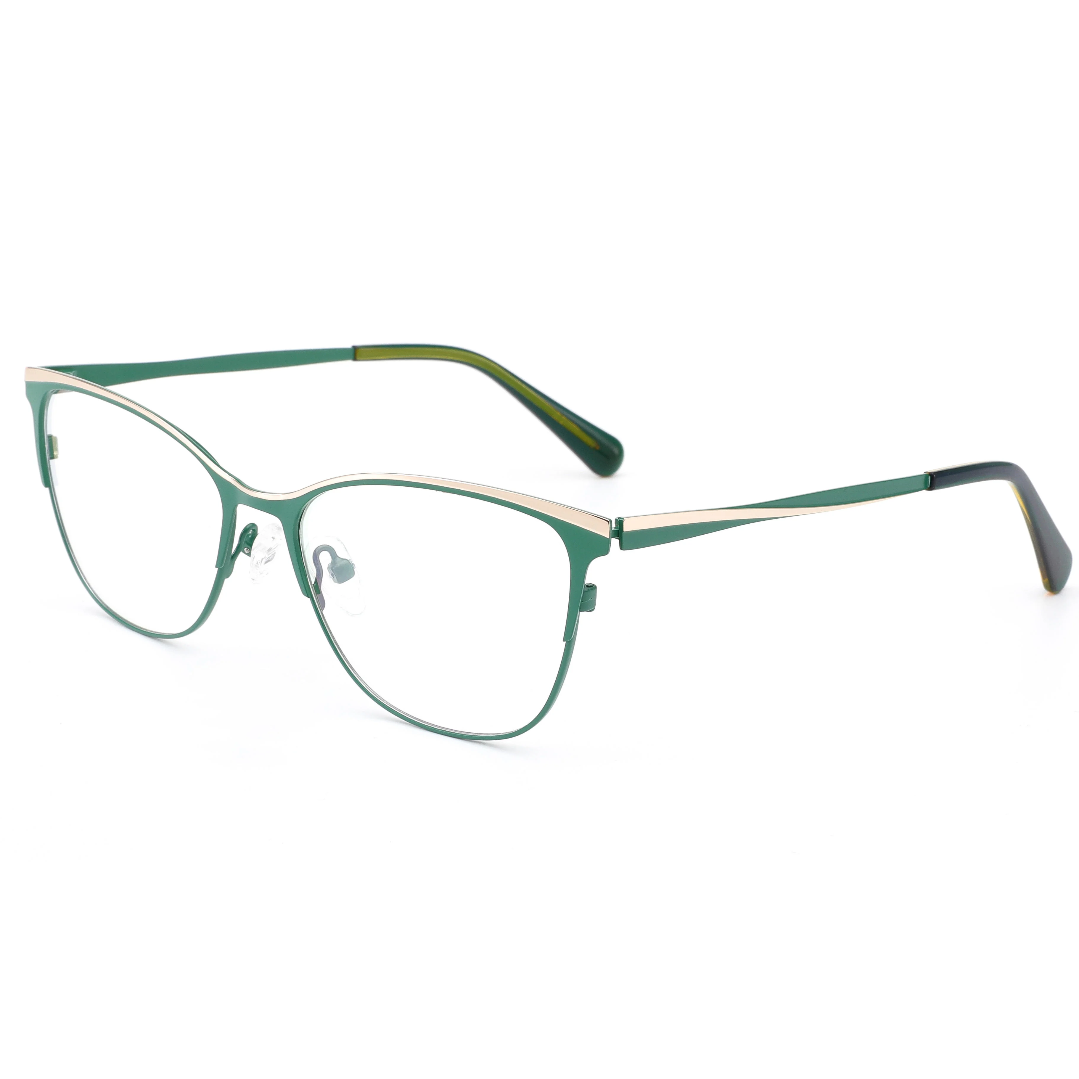 

VZONE Stainless Steel Reading Glasses Women Cat Eye Luxury Metal Optical Frames Fashion Adult Daily Wear Eyewear