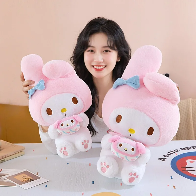 

30/40/50CM Sanrio My Melody Plush Toy Big Size Anime Stuffed Doll Soft Pillow Kawaii Cartoon Peluche Room Decoration Xmas Gift