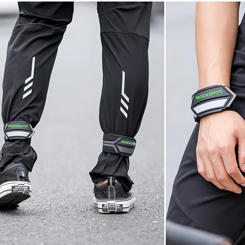 

Night Cycling Bicycle Leg Straps, Reflective Leg Bands for Night Riding, Mountain Bike Night Riding Bands, Night Running Warning Bands, Arm Bands for Safety