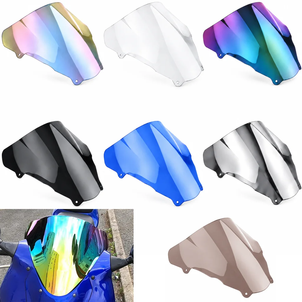 Motorcycle For Suzuki SV400 SV650 sv 400 650 1999 2000 2001 2002 screen Double Bubble Windshield Deflector Protector WindScreen