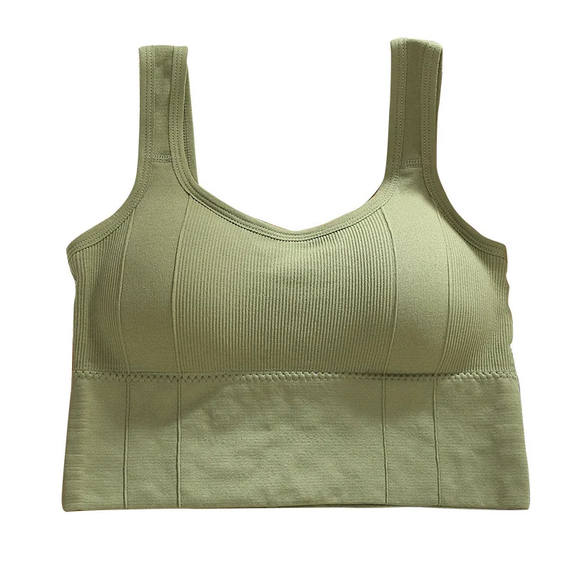 Oddychający biustonosz sportowy, odprowadzający pot, top fitness damski, bezszwowy biustonosz do jogi, biustonosz sportowy odporny na wstrząsy, crop top push-up, top do ćwiczeń na siłowni. — zdjęcie 2