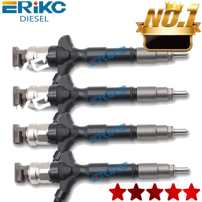 4PCS 095000-5520 Common Rail Injector 095000-5521 Fuel Injection Nozzle Assy For Denso Toyota DCRI107760 23670-39235 23670-39275