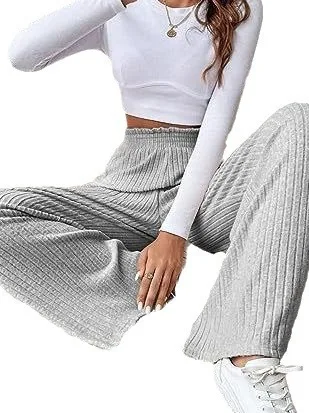 Casual Loose Women's Pants High Waist Splicing Design Summer New Sle Comfortable Breathable Faion Ladies Trousers