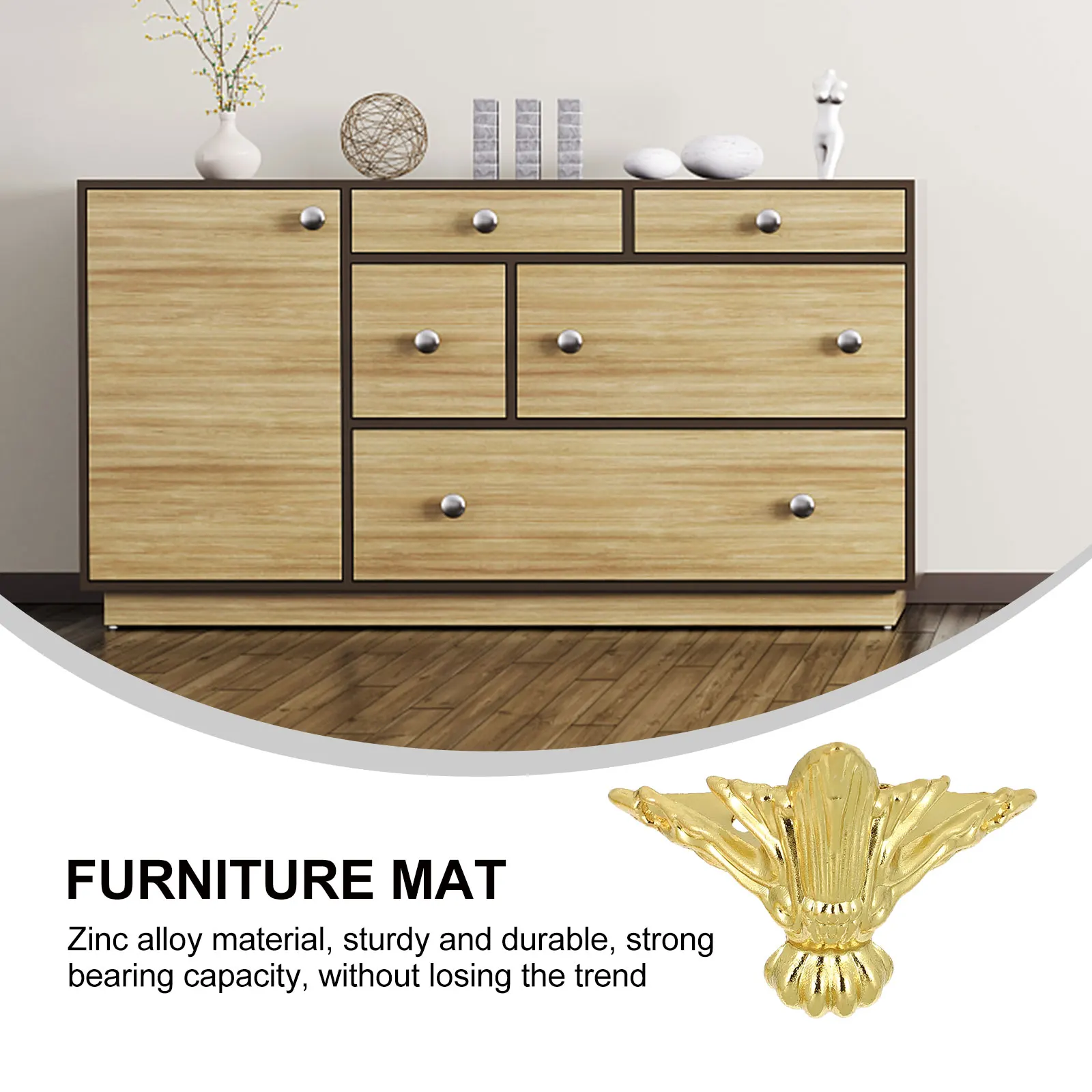

20pcs Furniture Legs Zinc Alloy Retro Wooden Box Feet Support For Jewelry Wine Gift Cases Screws Included Box Case Feet Corner