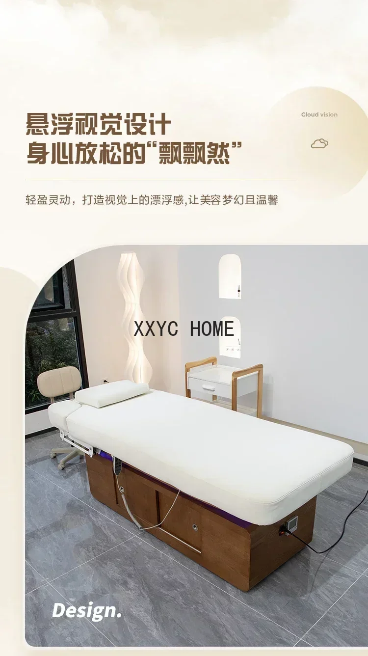 High-End Elektrische Beauty Bed Algehele Lifting Massage Bed Schoonheidssalon Met Constante Temperatuur Verwarming
