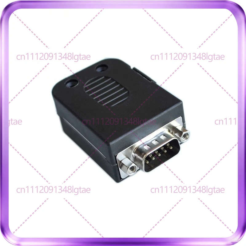 10pcs DB9 male female head solder-free serial cable adapter with housing 485 plug rs232 COM adapter cable terminal
