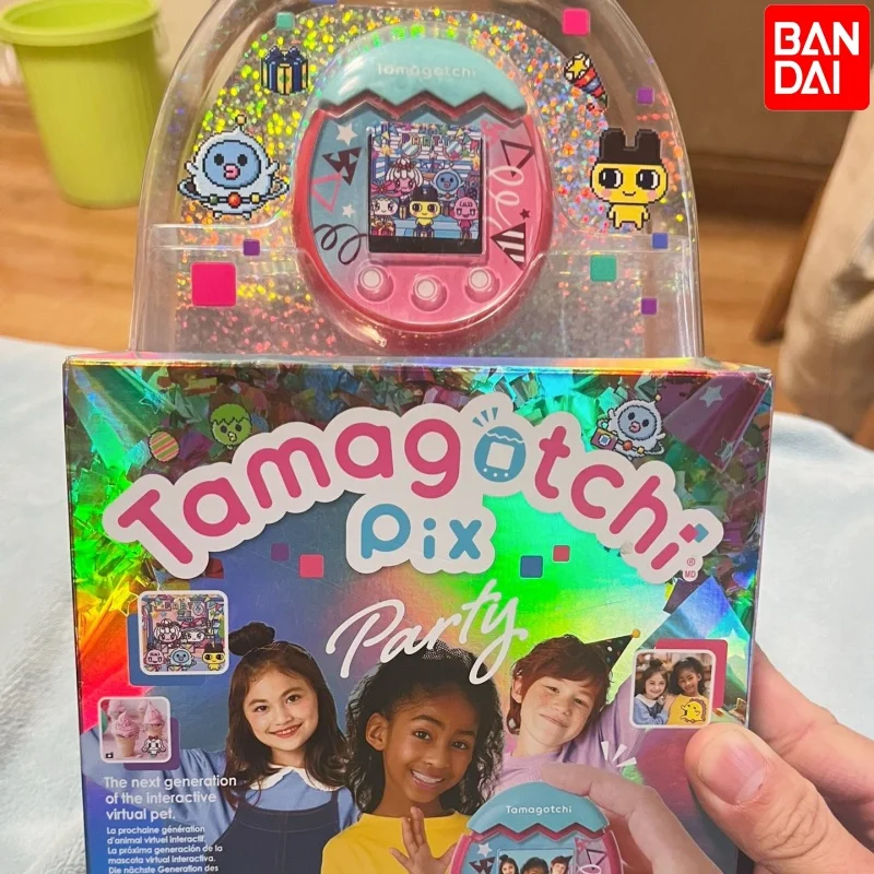 

Bandai Tamagotchi, Детский Электронный Питомец с цветным экраном, умная игровая машина для девочек, милая игрушка