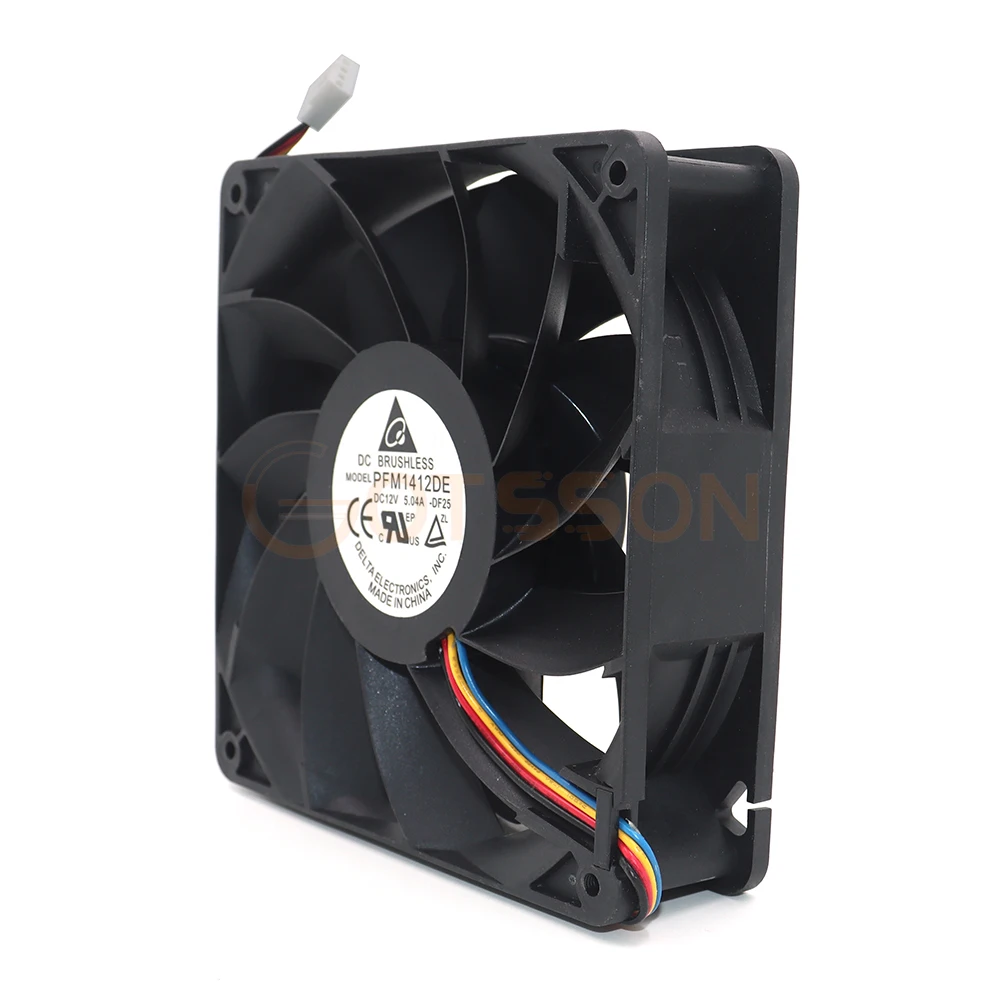 Original Delta pfm1412de 14038 14cm 5.04a 12V 4-wire violent large air volume cooling fan