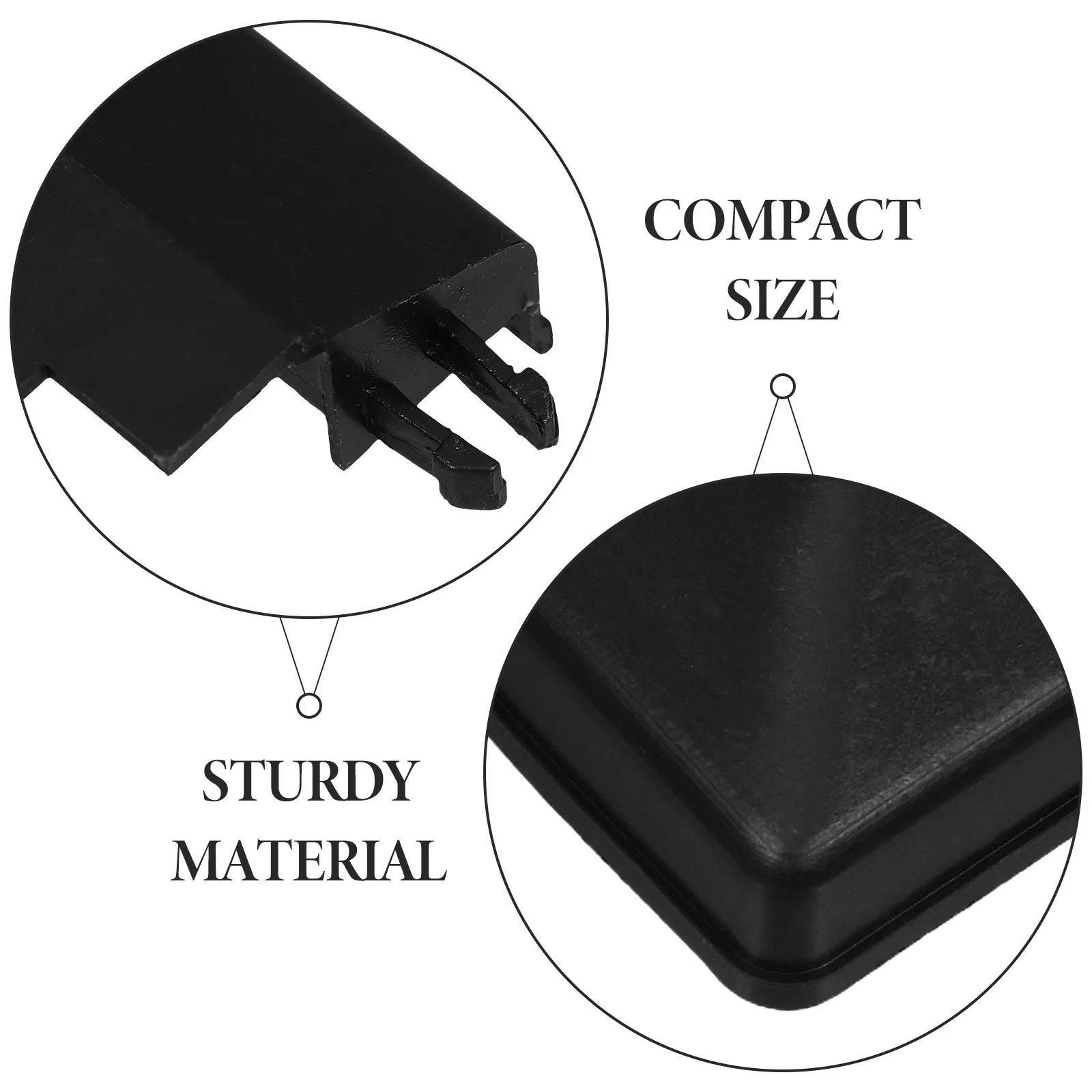 6Pcs Plastic Split Post Base Cover Skirt Decorative Modular Split Design for Fence Stair Balcony Deck Post Skirt Replacement