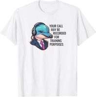 NEW LIMITED Funny Porpoise Pun Call Center Dolphin Ocean Humor T-Shirt