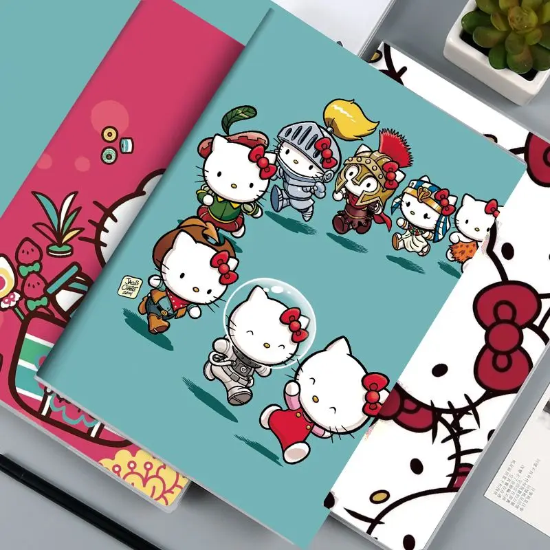 Sanrio Hello Kitty Notebook Study Notepad Journal Girl Heart Stuff Kawaii Study Stationery Wholesale Cute Cartoon Fashion Prize