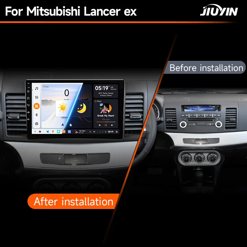 JIUYIN Car Radio for Mitsubishi Lancer 10 CY 2007 - 2017  Android 13 Carplay Multimedia Video Player 2 Din GPS IPS 4G Stereo DVD