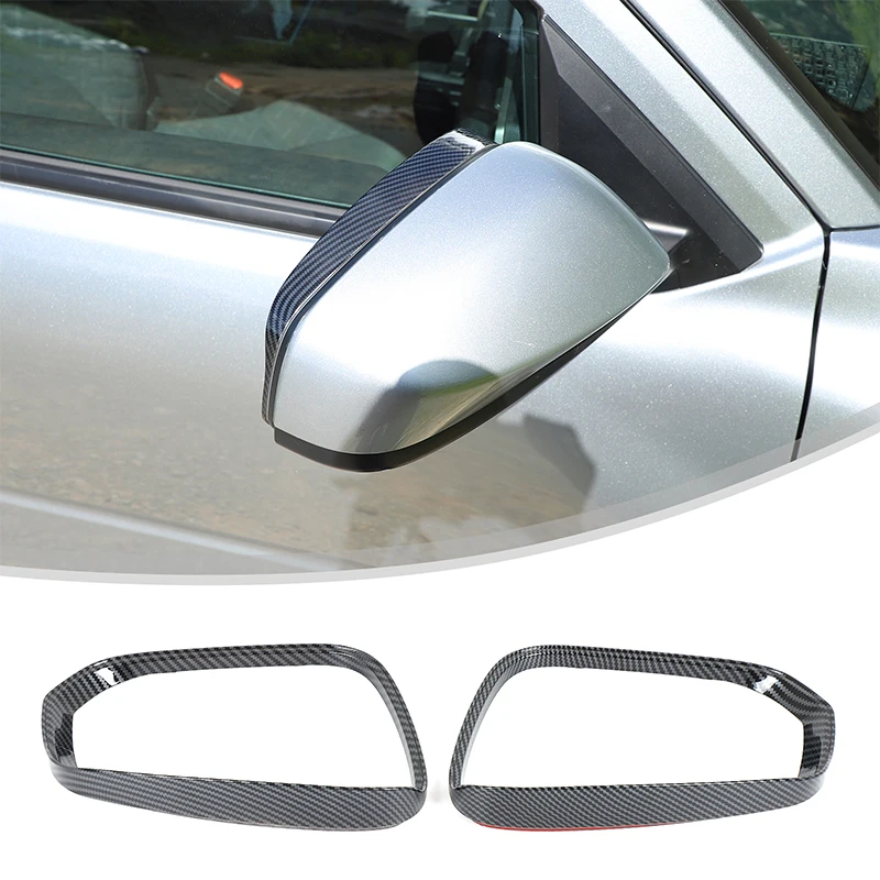 

ABS plastic carbon fiber Car Rearview mirror rain eyebrow decorative frame Suitable for Toyota Tacoma/Alphard/Vellfire 2024+