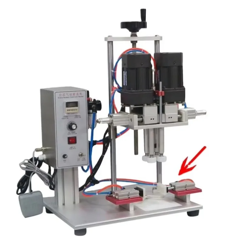 3.8/8T Handheld Portable Plastic Bottle Semi Automatic Metal ROPP Screw Cap Crimping Machine For Wine Bottle