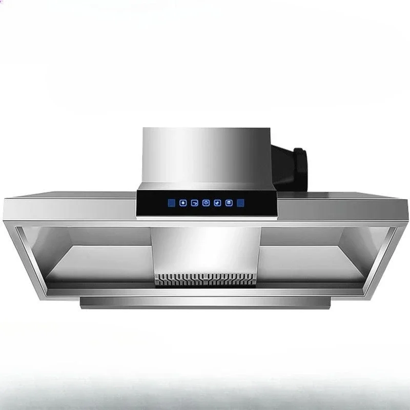 Commercial range hood Smart kitchen Hotel hotel Hotel no-cleaning large suction stainless steel range hood