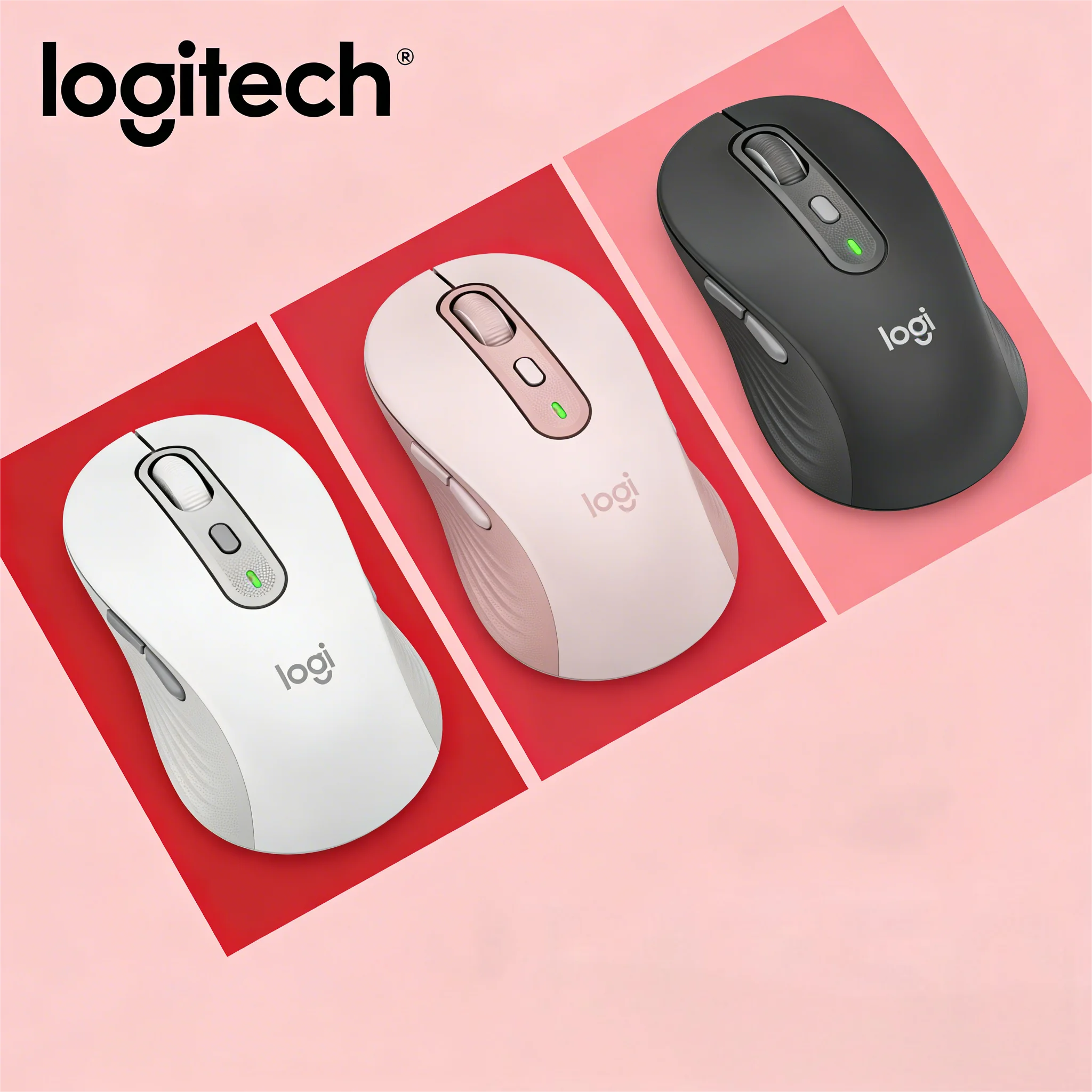 

Мышь Logitech M750 с двумя режимами подключения, беспроводная, с функцией отключения звука по Bluetooth, передача данных между устройствами, портативная для офиса и бизнеса